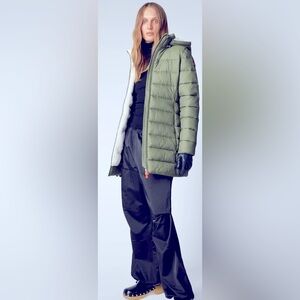 JOANNE PUFFER COAT WITH FAUX FUR LINING & DETACHABLE HOOD